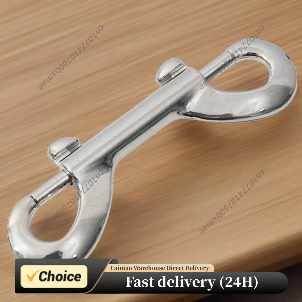 10pcs Eye Bolt Snap Hook 316 Stainless Steel Quick Draw Link Carabiner B-Shape Spring Hook for Linking Dog Leash Feed Buckets