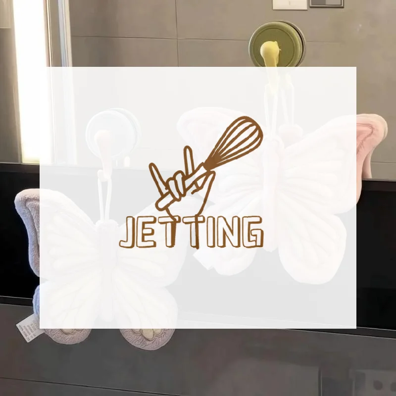 Полотенце для рук в форме бабочки из кораллового флиса, с сильным водопоглощением, для ванной и кухни, утолщенное, быстросохнущее, для туалета