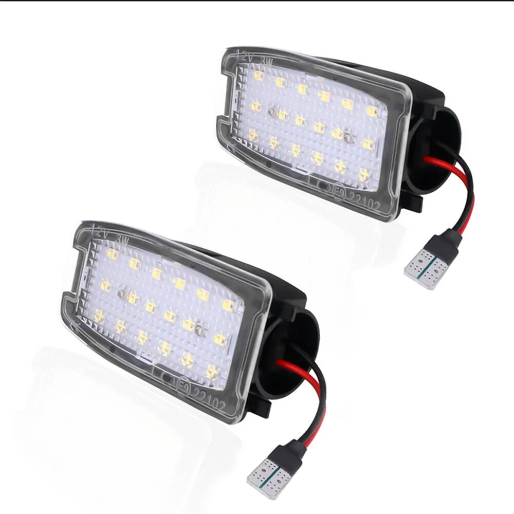 For Land Rover Discovery LR2 LR3/Range Rover Sport/Freelander LR4 No Error White LED Car Under Side View Mirror Puddle Lights