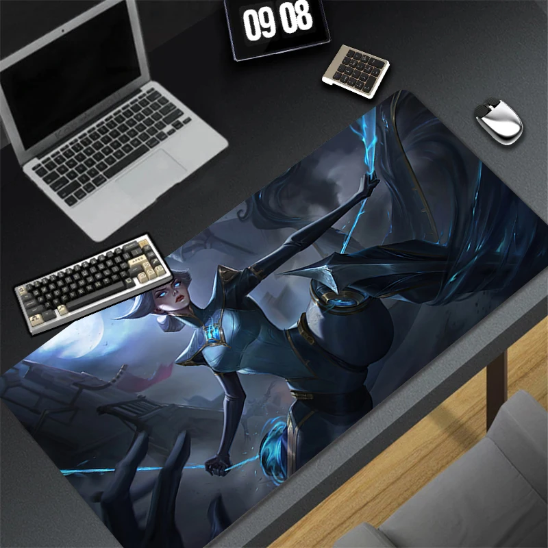 Computer Gaming Accessories Mousepad Office PC Mouse Pad Keyboard Pad L-league of Legends Camille Desk Decoracion Anime Desk Mat