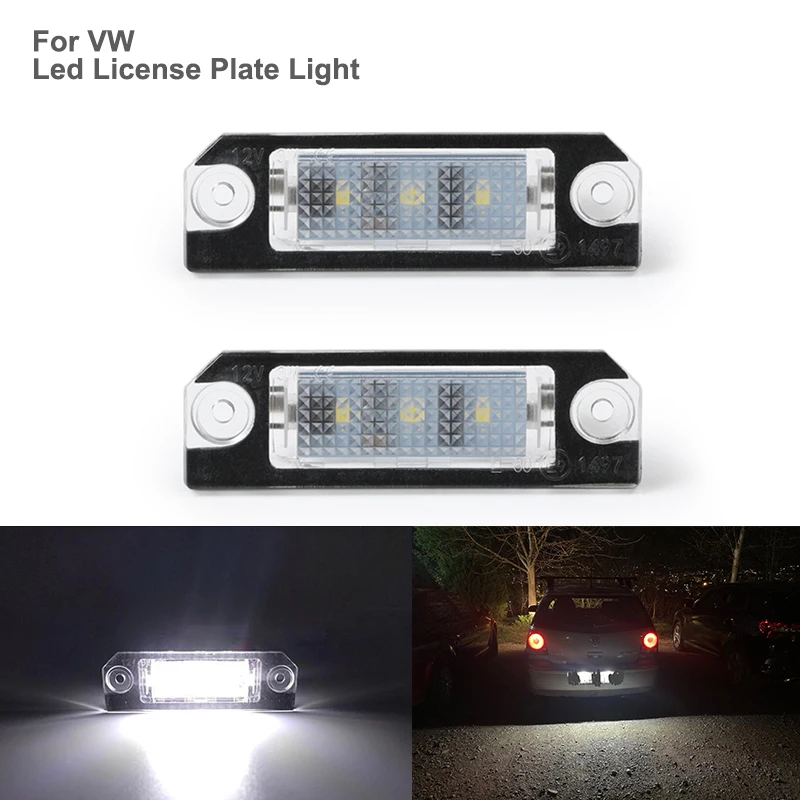 

Canbus For Golf 4 5 Lupo Polo 9N Passat 3C B6 Limousine 2005-2010 LED License Number Plate Lights No Error