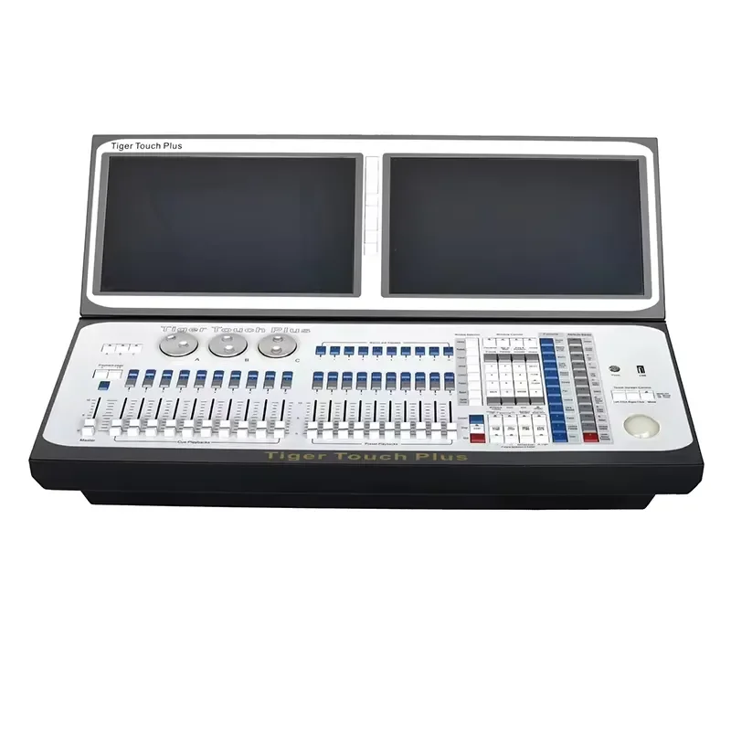 for Tiger Touch Plus DMX512 Console Professional DJ Lighting Equipment Controller with 2 Screens Air Case Set