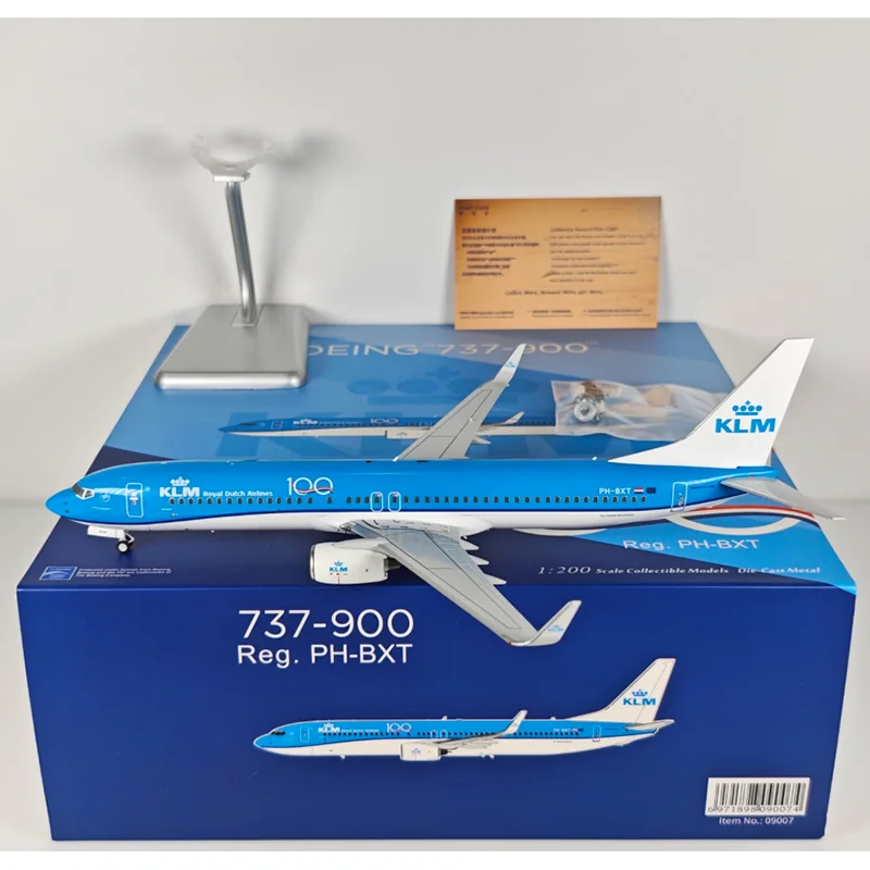 NG Models Diecast 1/200 Scale KLM B737-900 PH-BXT Alloy Aircraft Model Collectible Decorative Ornament Toy