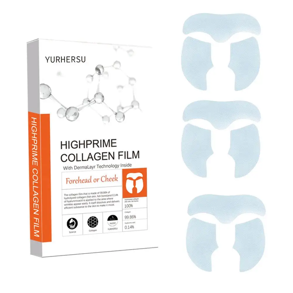 Siero viso al collagene solubile Anti invecchiamento idratante idrolizzato dissolvenza Fine rassodante linee di sollevamento Film Gel rughe pelle