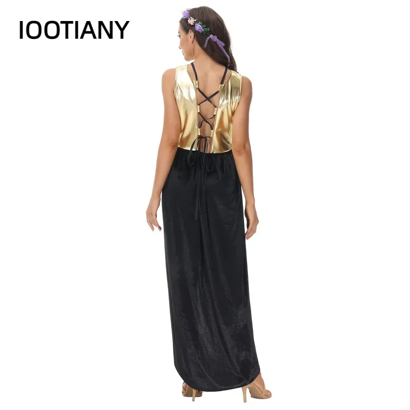 CosplaySexy القديمة اليونانية آلهة الكبار النساء هالوين زي تأثيري حلي الأميرة المصرية كليوباترا فستان بتصميم حالم حفلة الدكتور