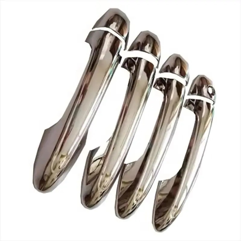 Abs Chrome Door Handle Cover for Toyota Rav4 2014+ Hilux Revo Innova Fortuner 2016 + Car styling stickers Auto Accessories