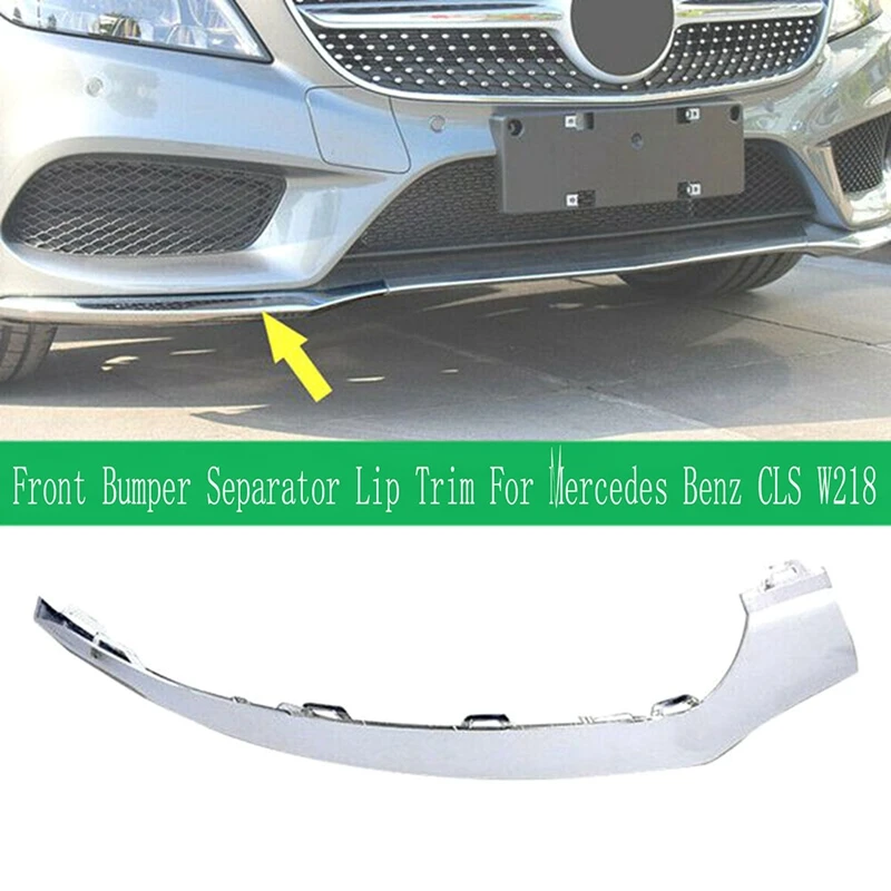 Auto Front Stoßstange Separator Stoßstange Lippen Body Kit Enten Lippen Separator für Mercedes Benz Cls W218