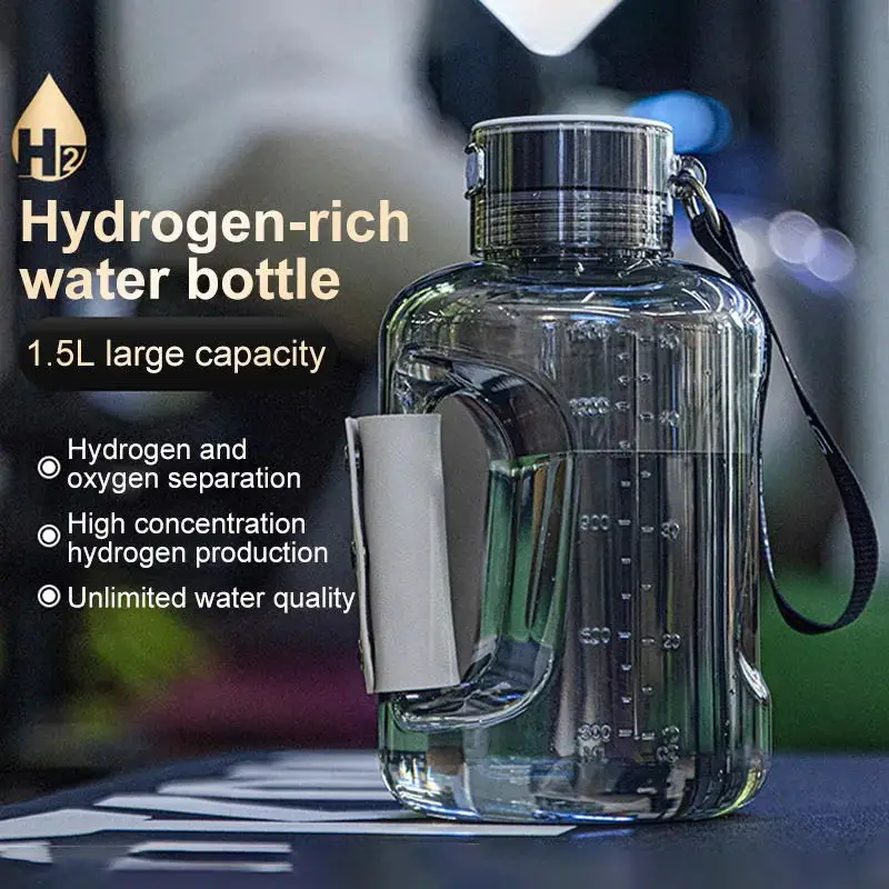 

2400PPB SPE/PEM Max High concentration 1.5L Hydrogen Water Bottle,Hydrogen Rich Water Generator Bottle Cup