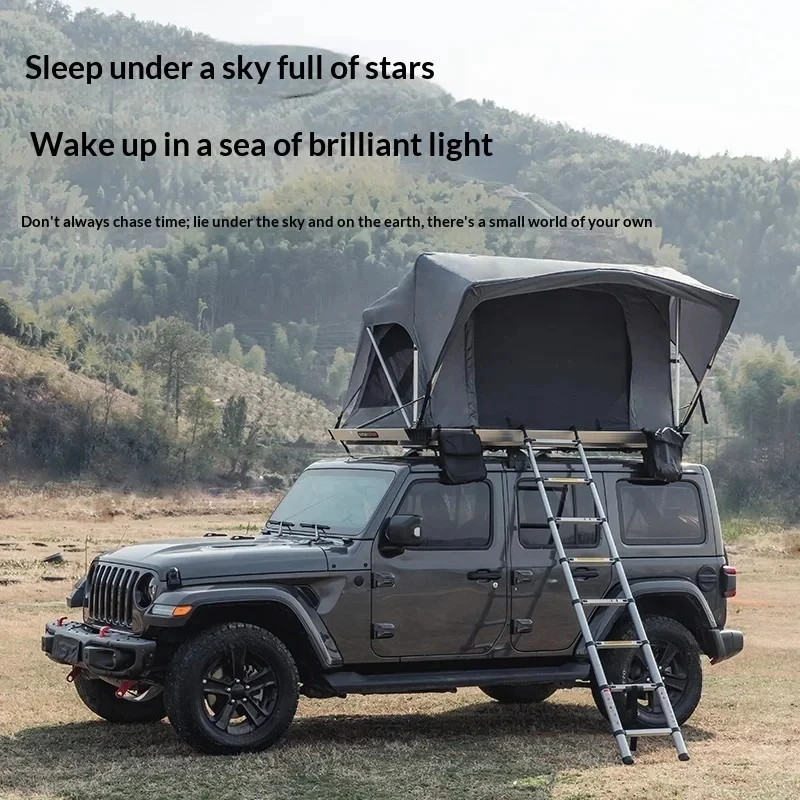 Outdoor WaterproofHigh Quality Automatic Quick Setup Car-Mounted Rooftop Camping Tent Pickup Trucks, Of 300D