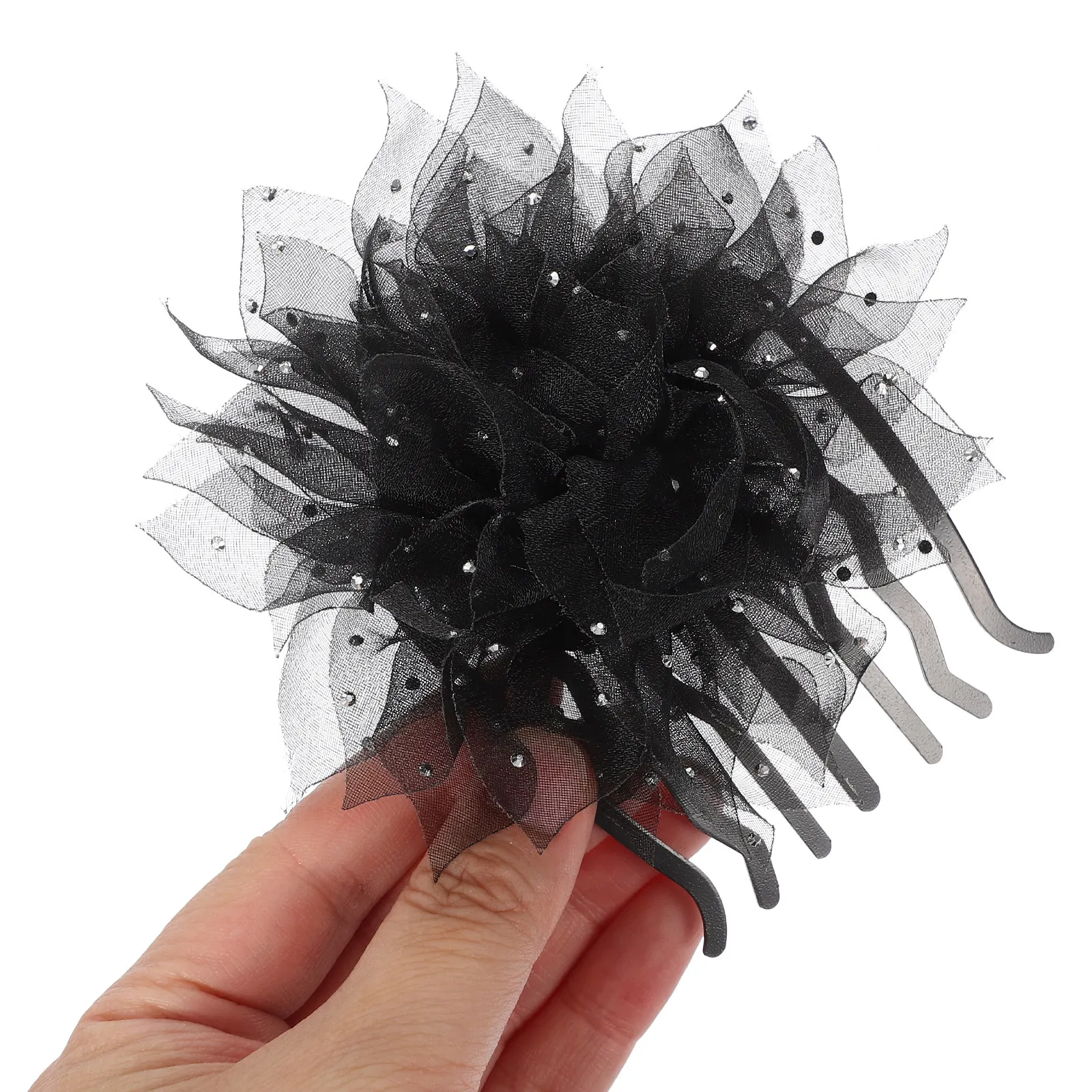 

2pcs Flower Bridal Clips Comb Clip For Women Wedding Side Comb Decorative Accessories Vintage Hair Accessories Fine Hair