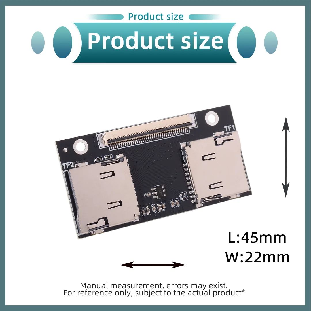 Dual 2 TF To CE ZIF Adapter MicroSD SSD Converter Card for IPod Classic 3-7th Video iPod Industrial PC Game Consoles IPC IPV NAS