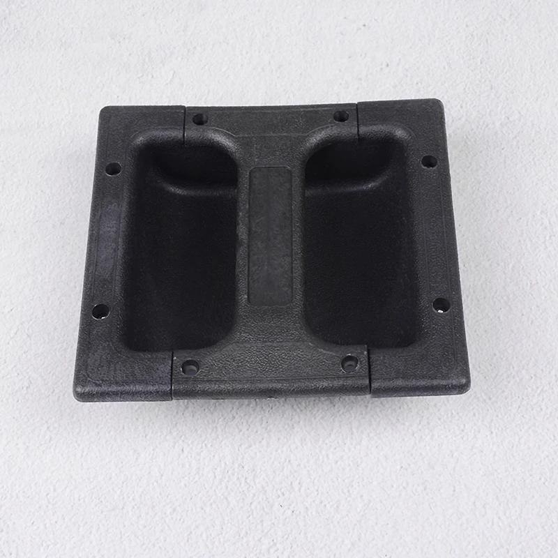 2 sztuk czarny PP plastik wpuszczany uchwyt dla wzmacniacz gitarowy głośnikowych do 146*139mm