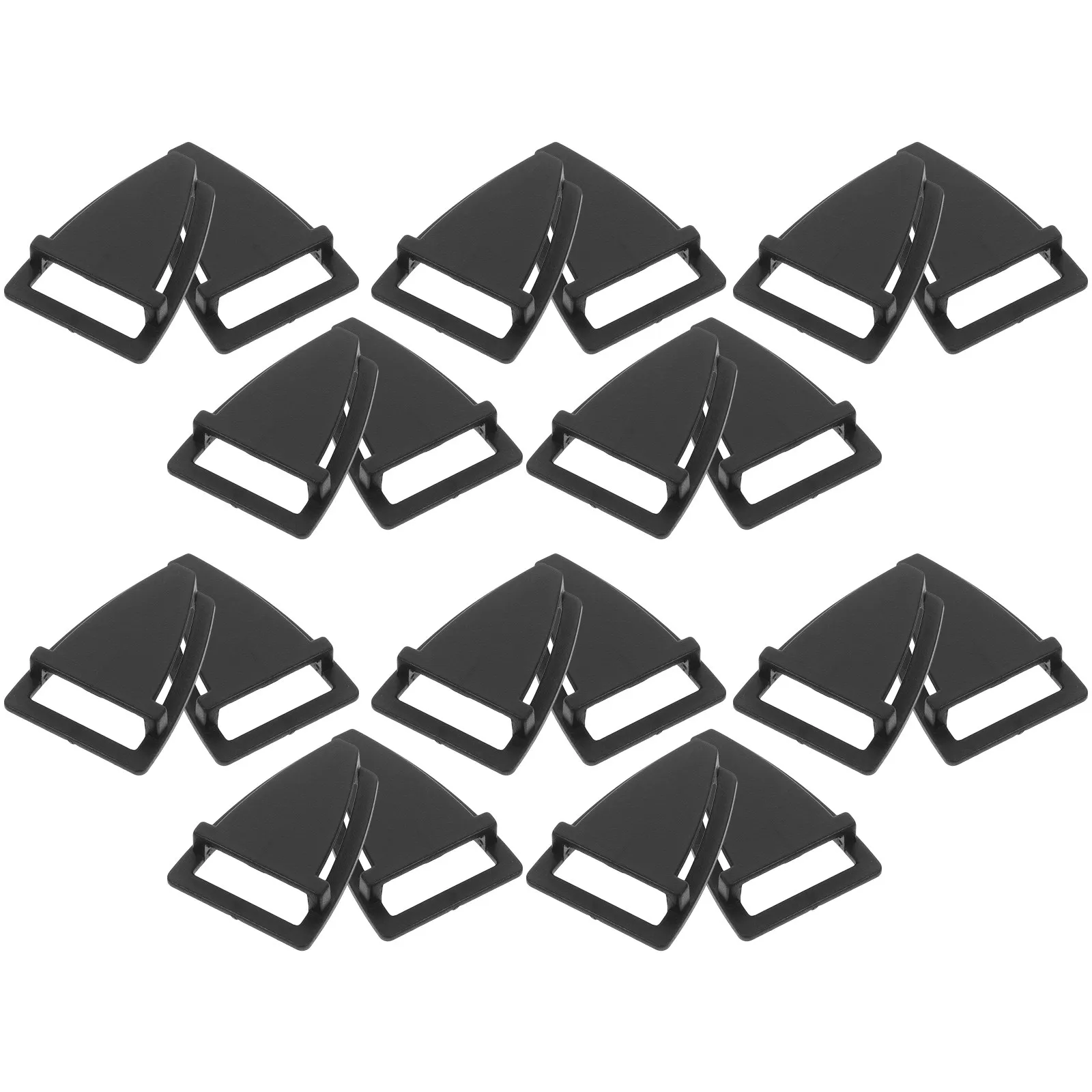 

20Pcs Bike Triangle Buckle Plastic Replacement Buckles Hard Hat Chin Strap Repair Parts Quick Release Accessories