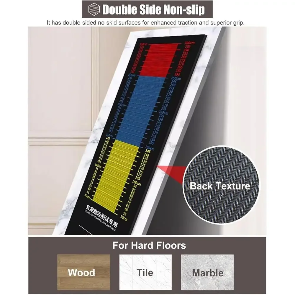 11.5ft x 3ft Long Jump Mat for Standing Jump Training - Indoor Gym Exercise Pad view 3