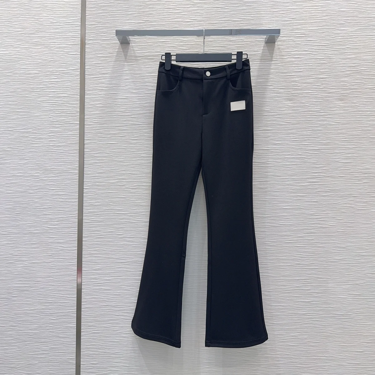 2026 high-quality women's high waisted labeled micro flared casual pants--2026091189