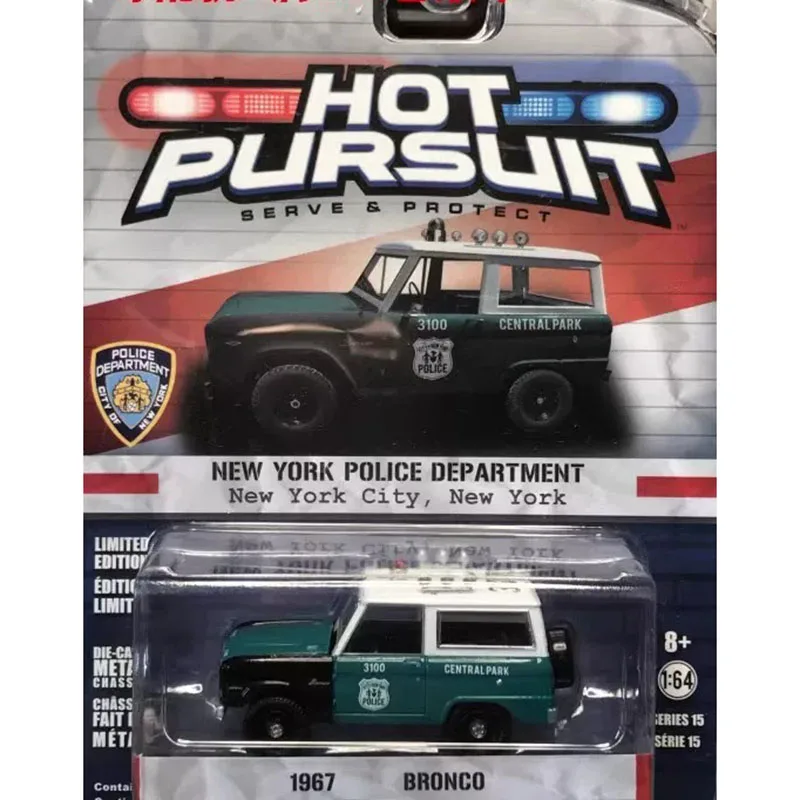 Greenlight 1:64 Scale 1967 Bronco Alloy Car Model Static Collection Decorated Holiday Gifts Toys