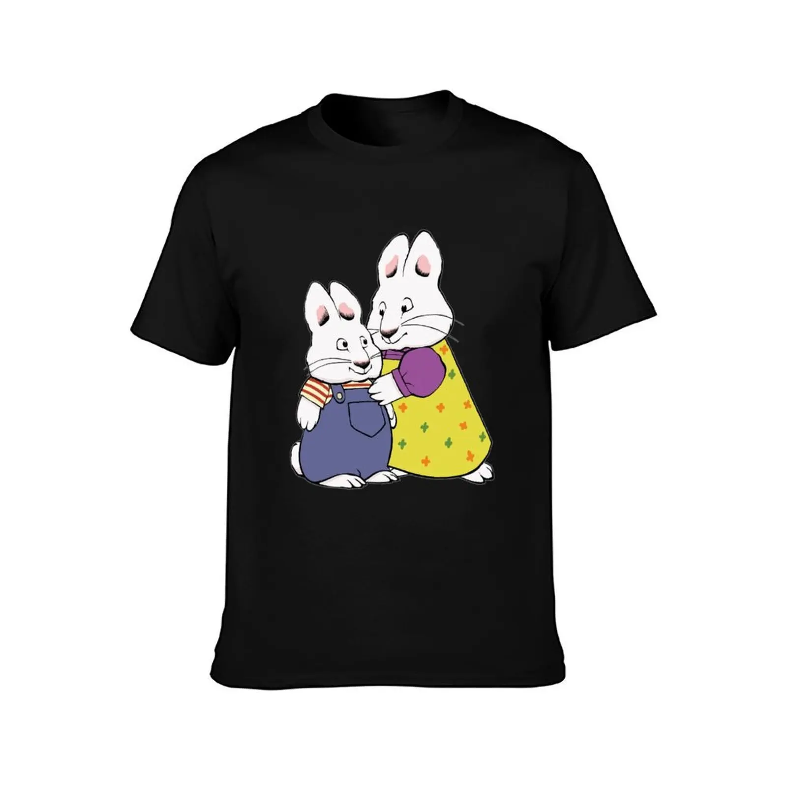 Max and Ruby T-Shirt, Summer Casual Cotton Tee, Oversized Streetwear Tops, Vintage Graphic Print, Loose Fit Short Sleeve