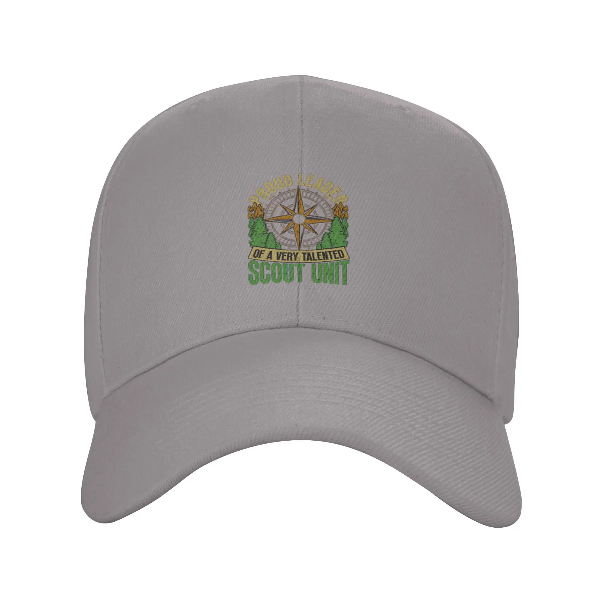 Hot Sale Proud Leader Scout Unit Compass Trees Vintage Baseball Cap  Oversized Snapback Cap  Party Gathering Snapback Cap