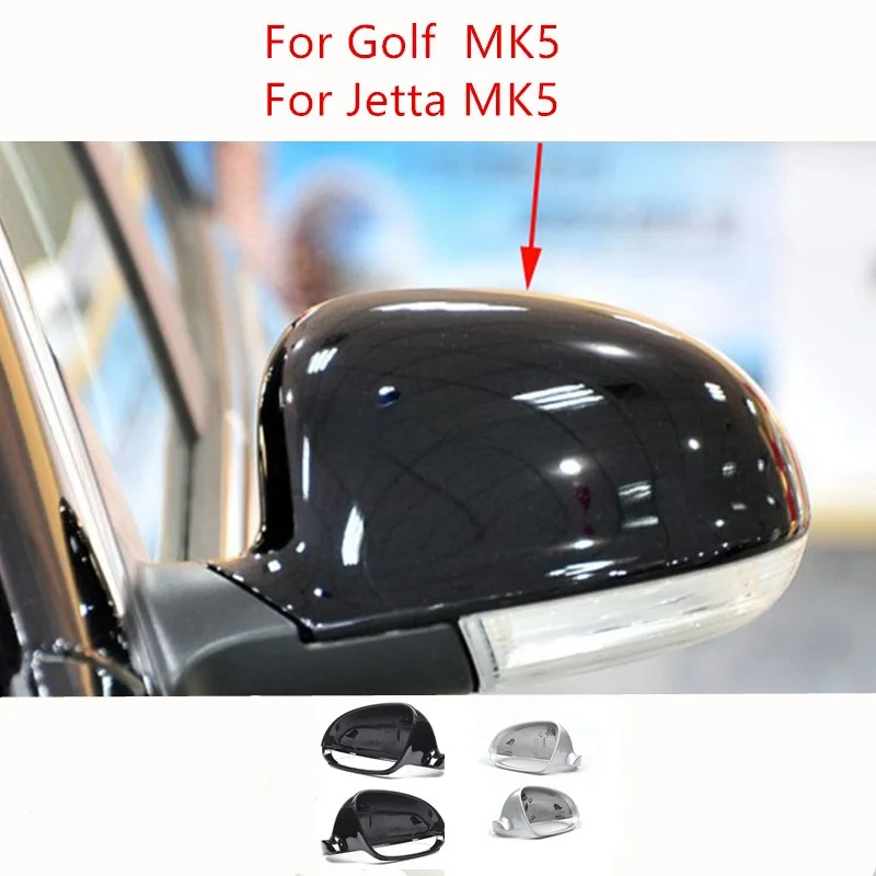 Side Mirror Cover For Volkswagen Golf 5 MK5 Jetta MK5 2006-2011 Rearview Mirror Housing Shell Automotive Accessories