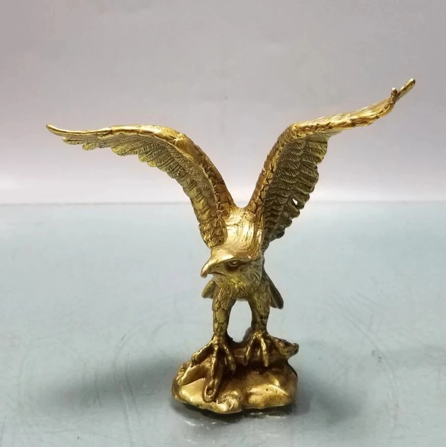 

China brass eagle small crafts statue