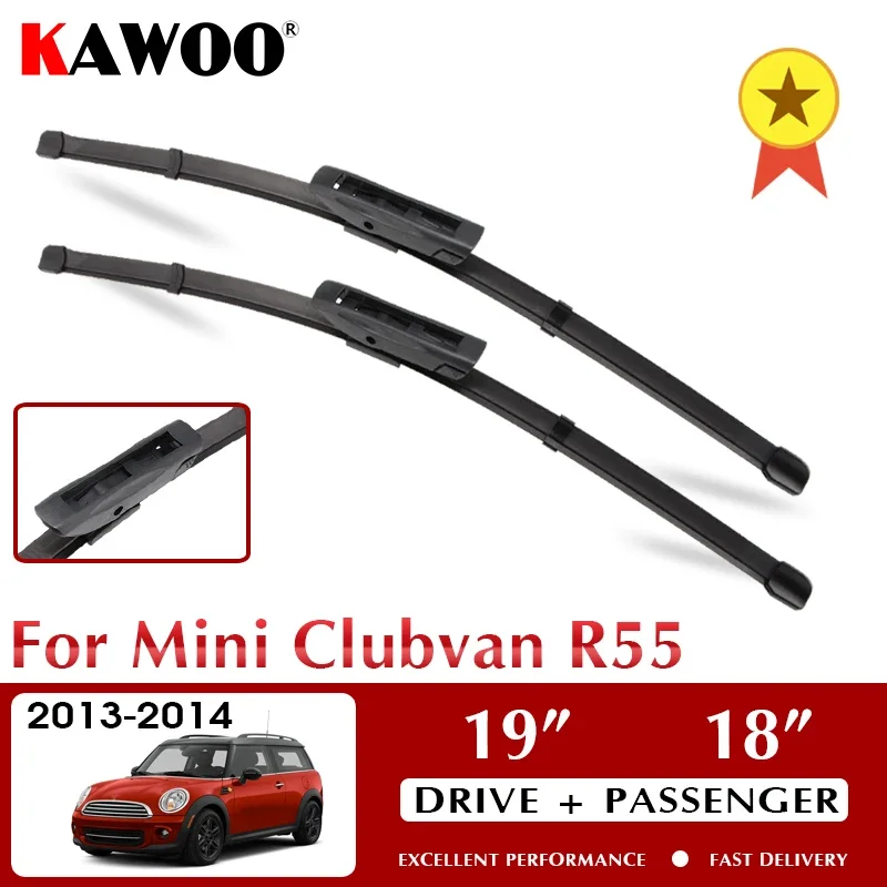 KAWOO Wiper Car Wiper Blade For Mini Clubvan R55 2013 2014 Windshield Windscreen Front Window Accessories 19