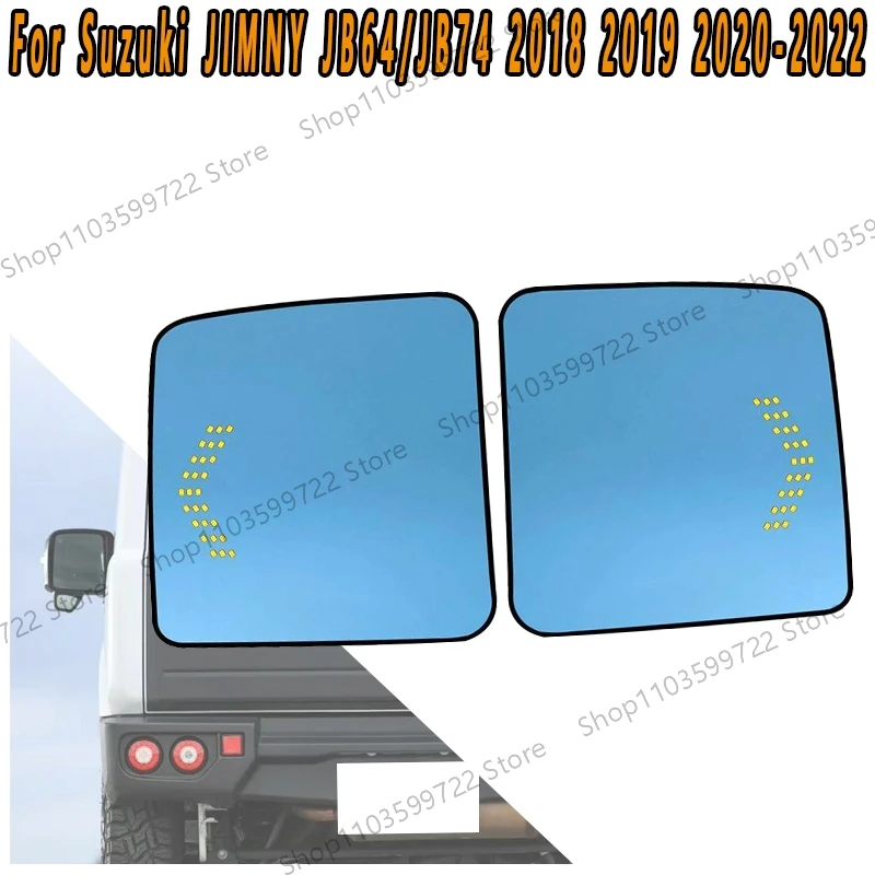

For Suzuki Jimny JB64/74 2018 2019-2022 Car Heated Rearview Mirror Glass Side Mirror Reflector Anti-Glare Lens Accessories