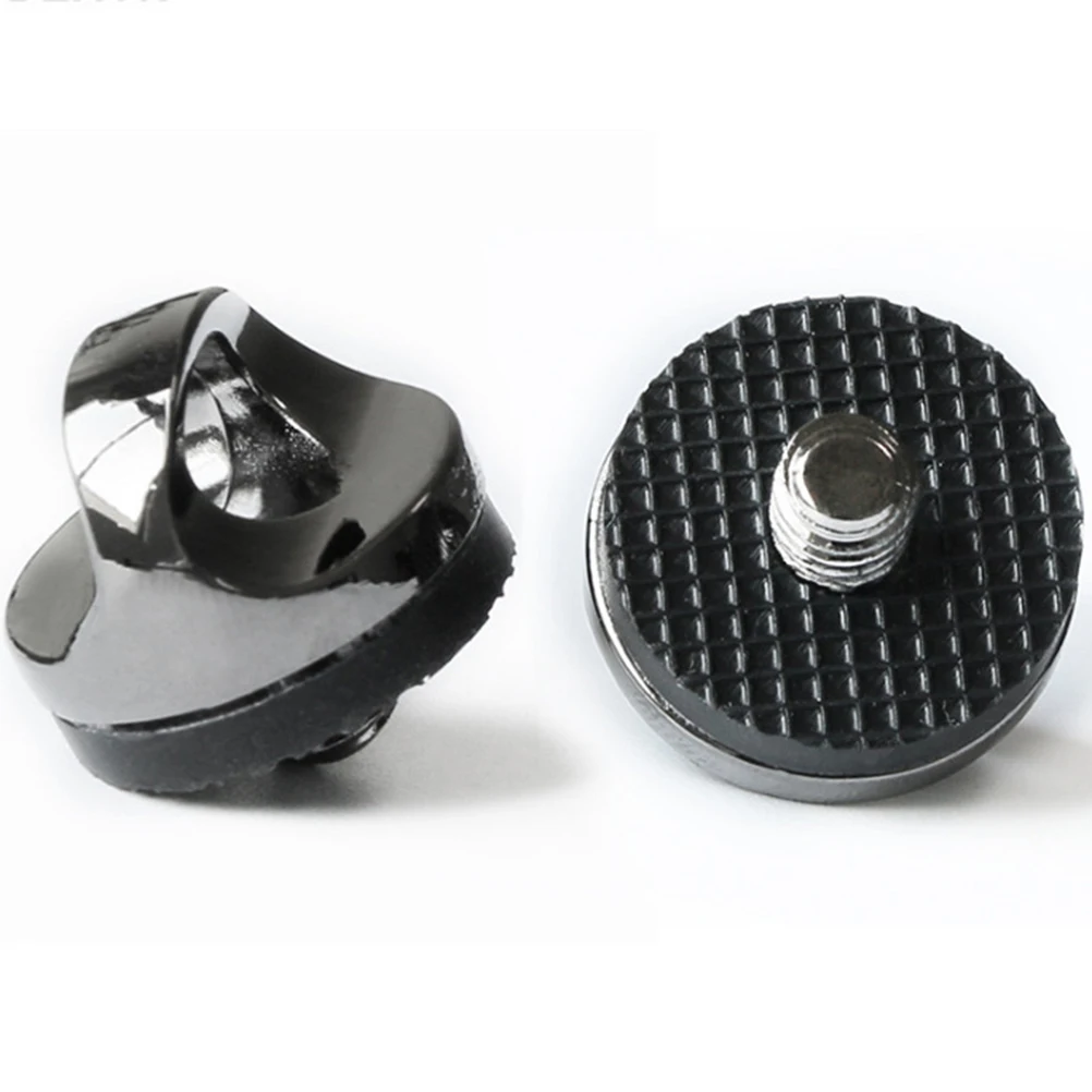 2 قطعة 1/4 "حزام الكاميرا المسمار ل Dslr سبائك الزنك التثبيت السريع مع وسادة مطاطية قفل أمان دائم لحزام الكتف والرقبة