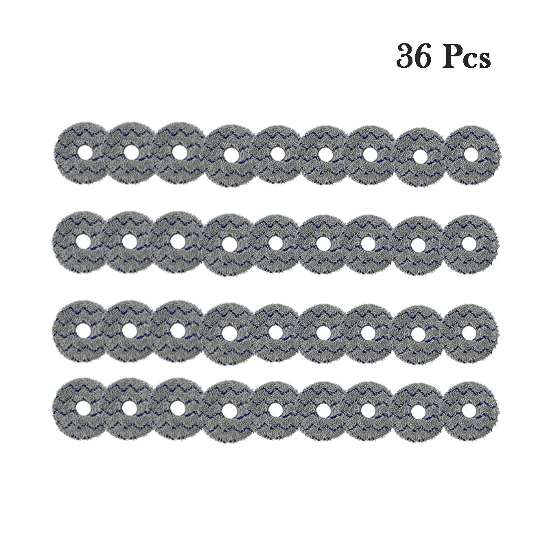 Mop Cloth For ECOVACS Robot High Quality Mopping Pad 13.6cm 6 Pcs/12 Pcs Robot Vacuum Cleaner Accessories Mop Replacement Parts