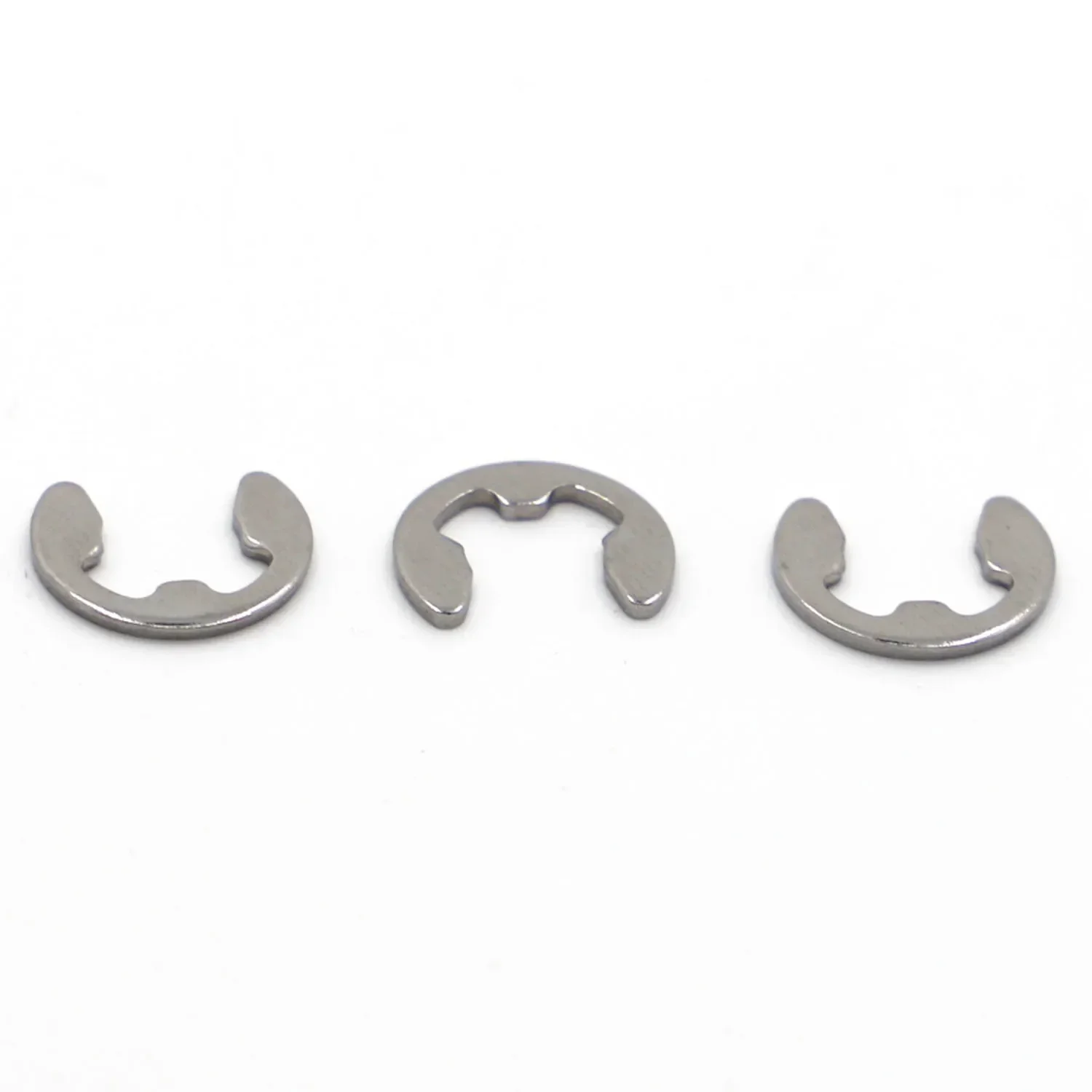 10-100pcs M1.2 M1.5 M2 M3 M3.5 M4 M5 M6 M7 M8 to M12 304 Stainless Steel E Clip Circlip Retaining Ring Washer for Shaft Fastener