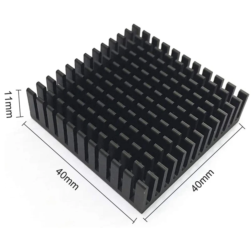 RISE-10Pcs/Lot 40 X 40 X 11Mm 40Mm Heat Sink Aluminum Heatsink Cooler For LED Light