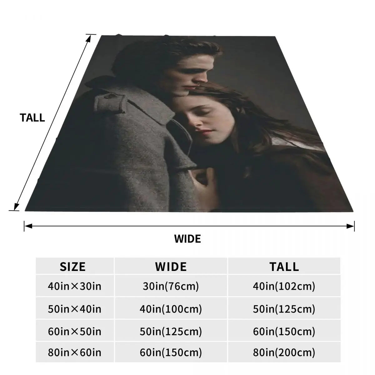 The Twilight Saga Edward Cullen Blankets Flannel Sofa Throw Blanket Warm for Home Bedroom Outdoor Throws Bedspread Quilt