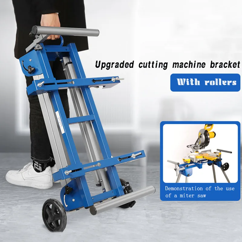 Portable Aluminum Machine Miter Saw Cutting Machine Bracket Multifunctional Workbench Woodworking Table Mobile Bracket