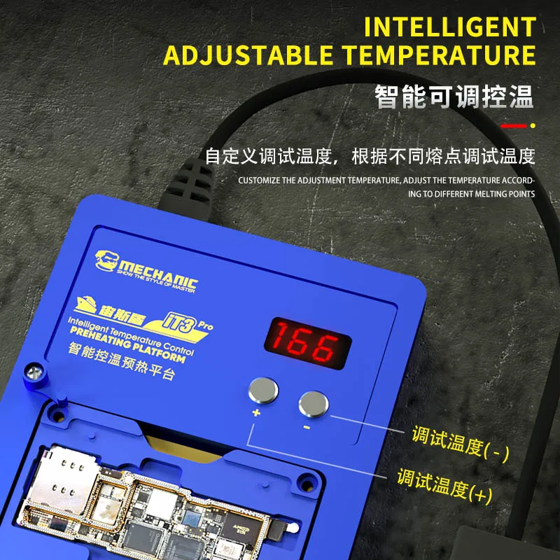 Mechanic IT3 PRO CPU Preheating Platform Intelligent Temperature Control for Phone X-13 PRO MAX IC CHIP BGA Heating Tin Planting