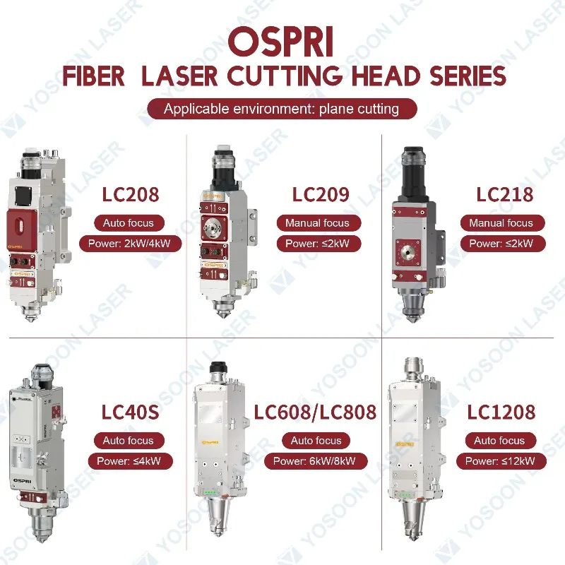 

Высококачественная лазерная режущая головка Ospri LC218 2 кВт для оптоволоконного лазера, высококачественная головка для лазерной резки