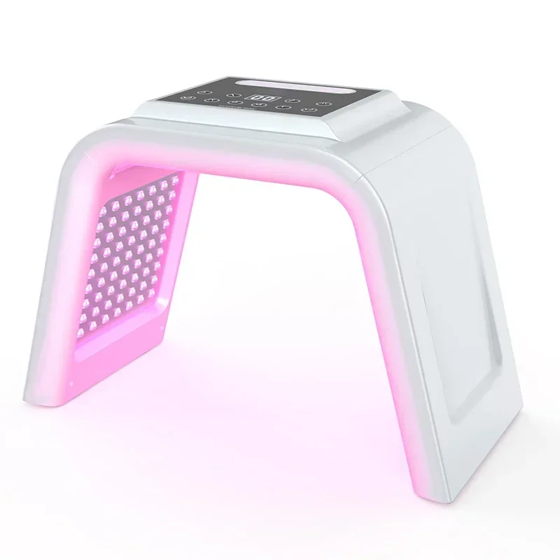 Spa Use Portable 7 Colors Pdt Led Light Therapy Machine New Design Nano Mist Spray Facial Light Therapy Machine