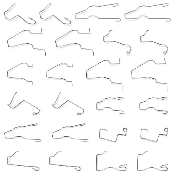 Headlight Bulb Mounting Clip Set 24 Pcs For H1 H3 H4 H7 Compatible With Various For Car Makes And Models Stainless Steel
