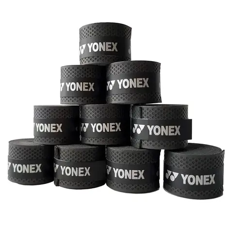 YONEX 10 개/몫 테니스 라켓 스웨트 밴드 미끄럼 방지 통기성 땀 핸들 바 스포츠 배드민턴 커버 와이어 그립 스웨트 밴드