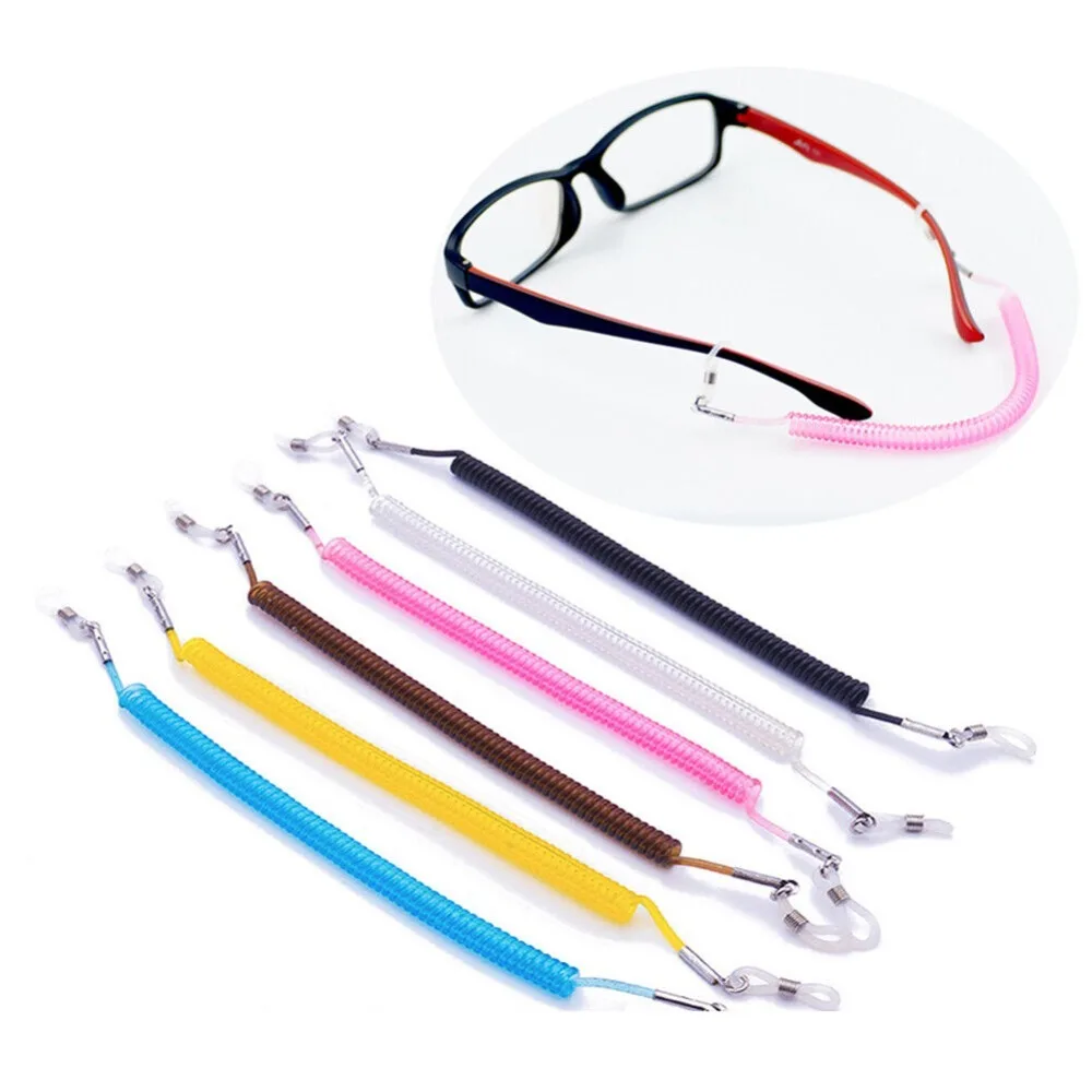 Portable Elastic Eyeglass Rope Anti Detachment Antiskid Eyeglass Chain Buckle Lanyard Holder Home