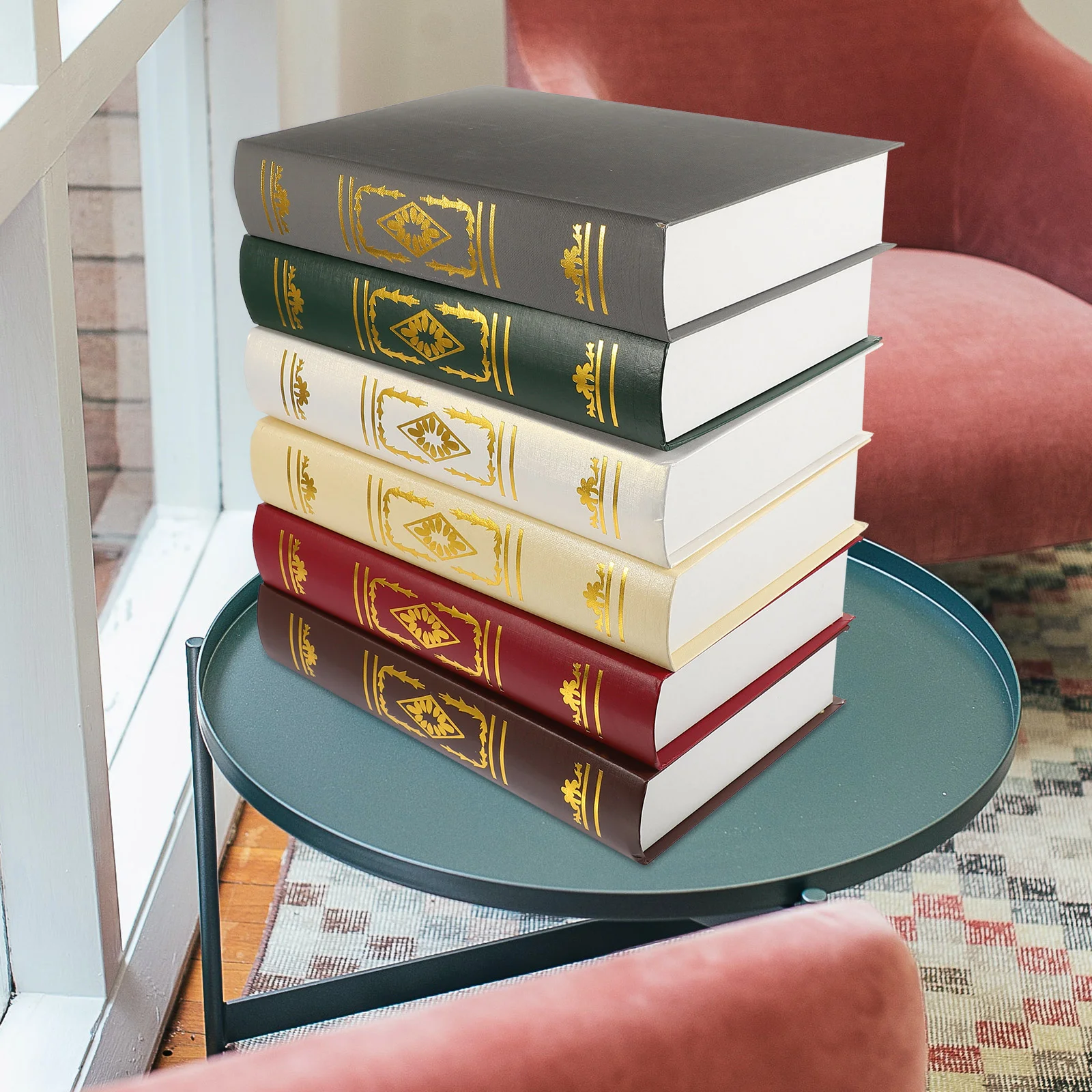 6 Pcs Tabletop Book Ornament Imitation Decoration Home Simulation Decorations Bookends