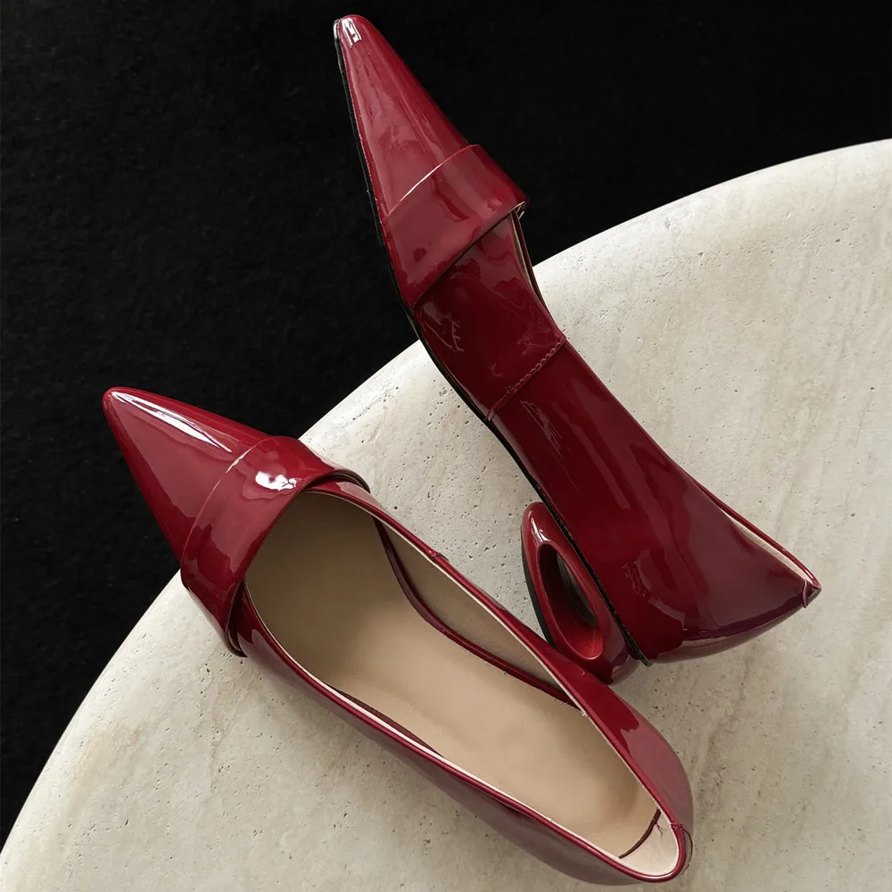 FEDONAS Pointed Toe Elegant Women Pumps Spring Summer Basic Low Heels Genuine Leather Dress Office Lady Shoes Woman New Arrival