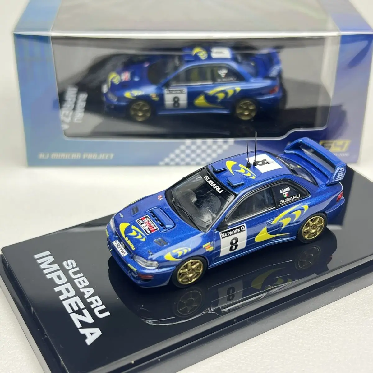 Hobby Japón 1:64 Impreza WRC 1997 coche de aleación de rally fundido a presión y vehículos de juguete modelo de coche modelo a escala en miniatura coche de juguete para niños