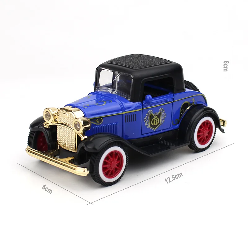 1: 32 Oldtimer Mini T-förmig ft Softtop Auto Modell Druckguss Legierung Fahrzeug Metall zurückziehen Spielzeug Geschenk für Kinder Junge Spielzeug