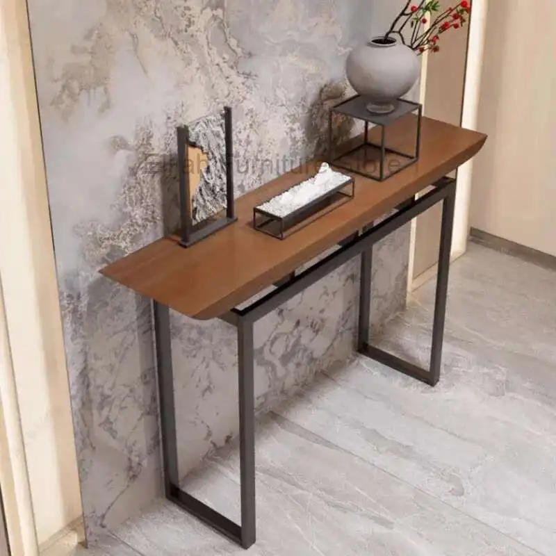 

Luxury Salon Corner Table Hallway Modern Decor Wood Console Table Vintage Entree Konsolentisch Living Room Furniture
