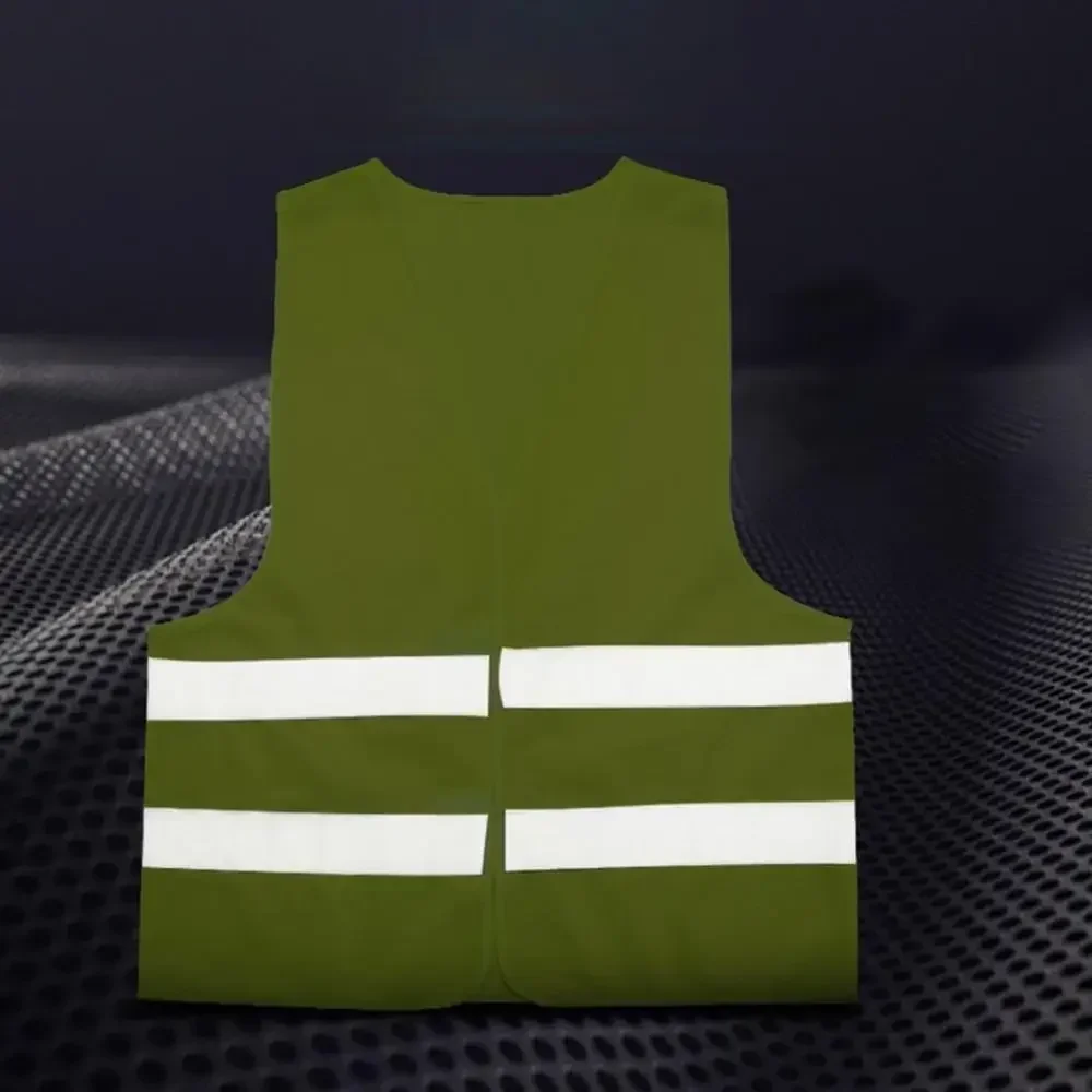 Auto Reflecterende Kleding Voor Veiligheid Verkeersveiligheidsvest Geel Zichtbaarheid Buitenshuis Voor Hardloopfietssportvest