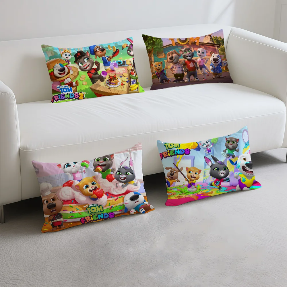 Cushion Cover My Game Home Decor Tom Sofa Bedroom Car Friends Rectangle Cat Double-Sided Pillow T-Talking Cover