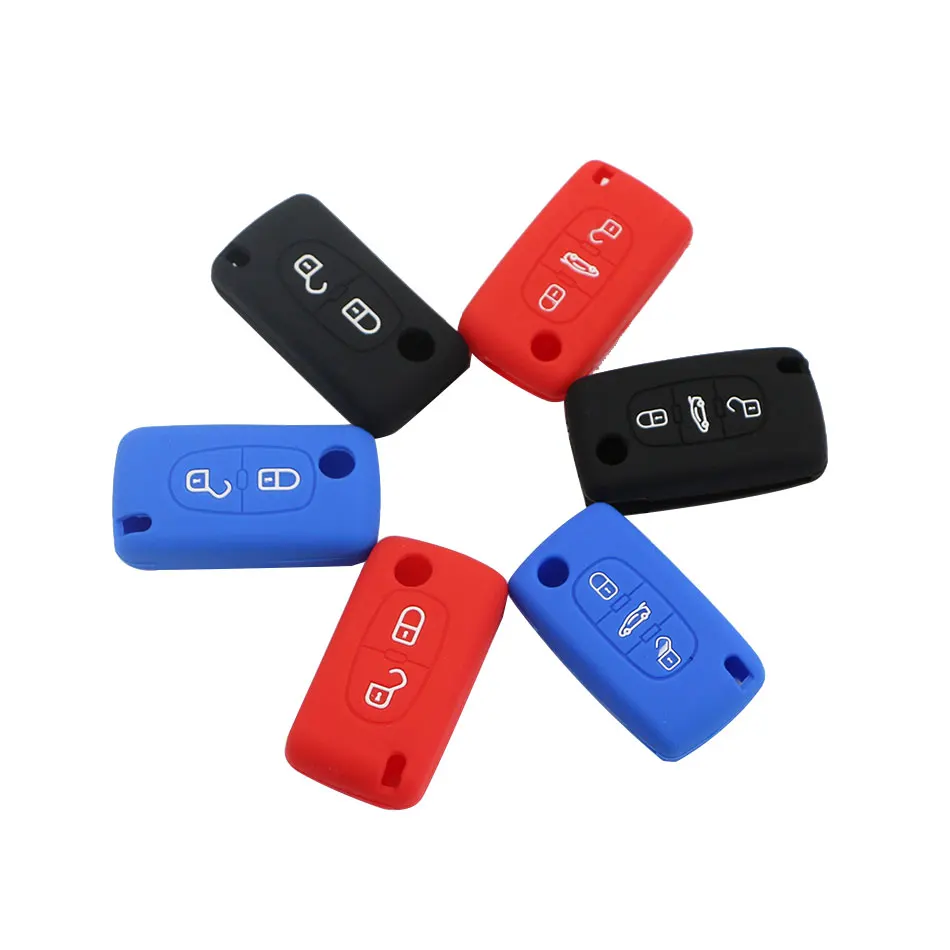 2/3 Buttons Car Key Case Shell for Peugeot 307 407 308 607 for Citroen C2 C3 C4 C5 C6 C8 XSARA PICA CE523 HU83 CE536 VA2