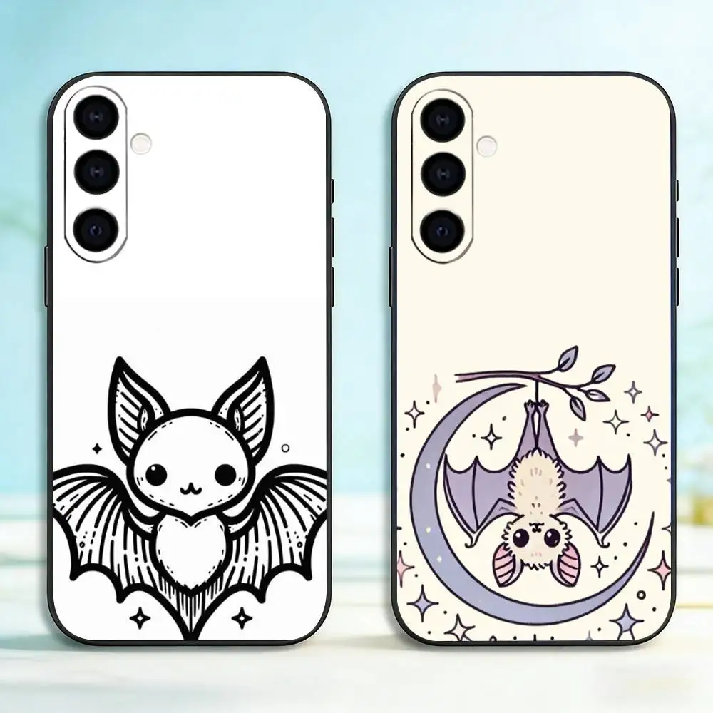 Sweet Bat Phone Case For Samsung Galaxy A73,A72,A71,A70,A53,A52,A51,Soft Silicone Black Cover