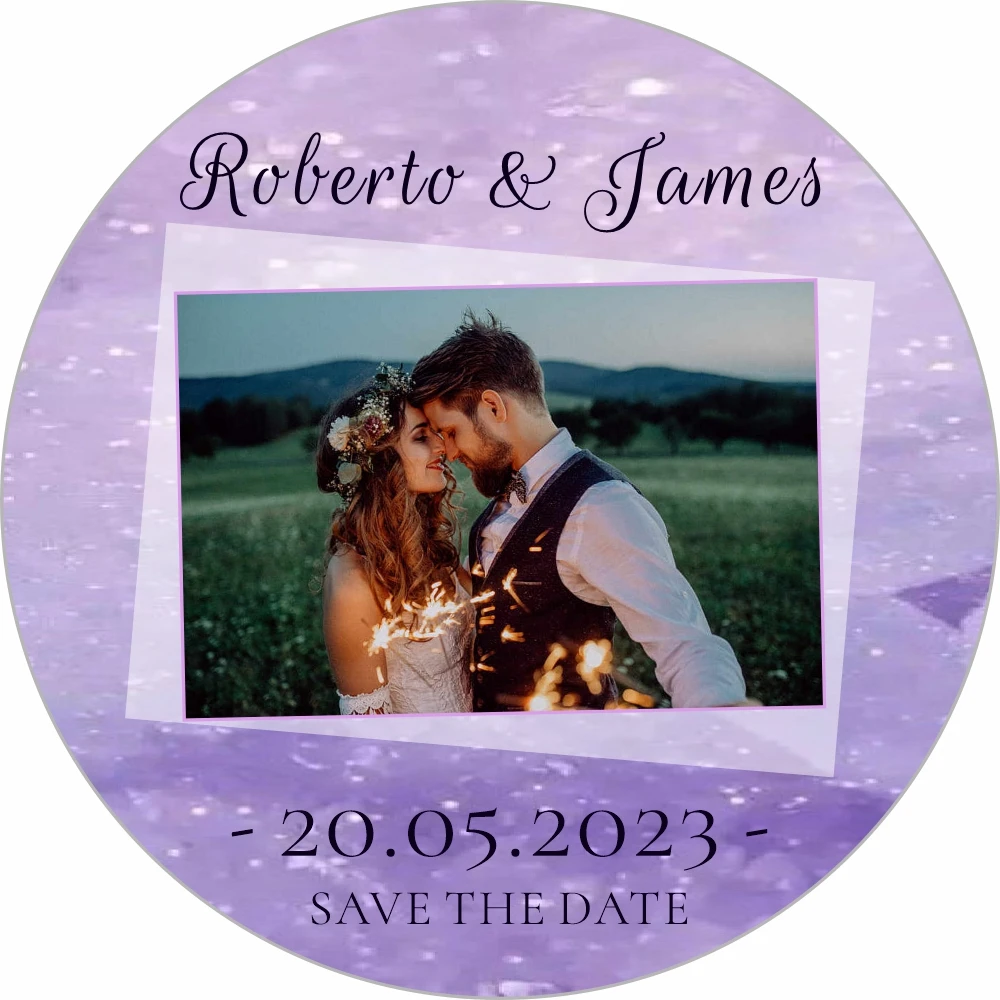 Personalized Wedding Sticker Custom Bridal Party Stickers Custom Names and Dates Wedding Sticker Decals for Your Dream Wedding