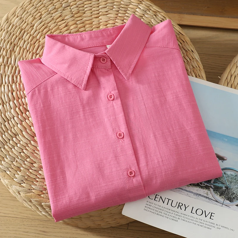 Women's Loose Casual Long Sleeve Shirt Thin Cotton Polyester Blend Easy Care Fall Fashion Unique Beautiful Top Open Cardigan