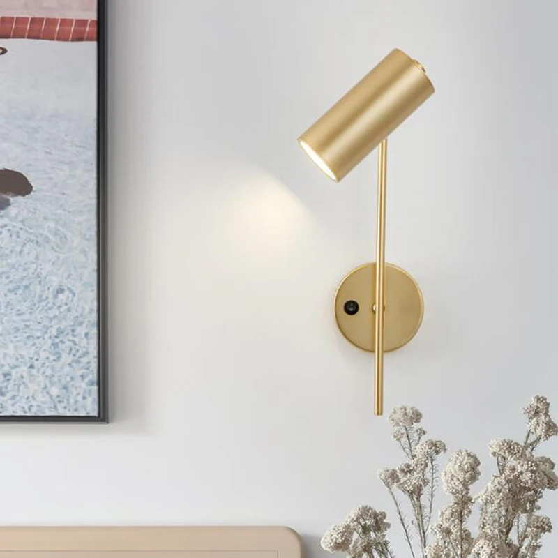 

Minimalist ins Style LED Rotatable With Switch for Living Room Bedroom Study Bedside Hallway Staircase Background Wall Light